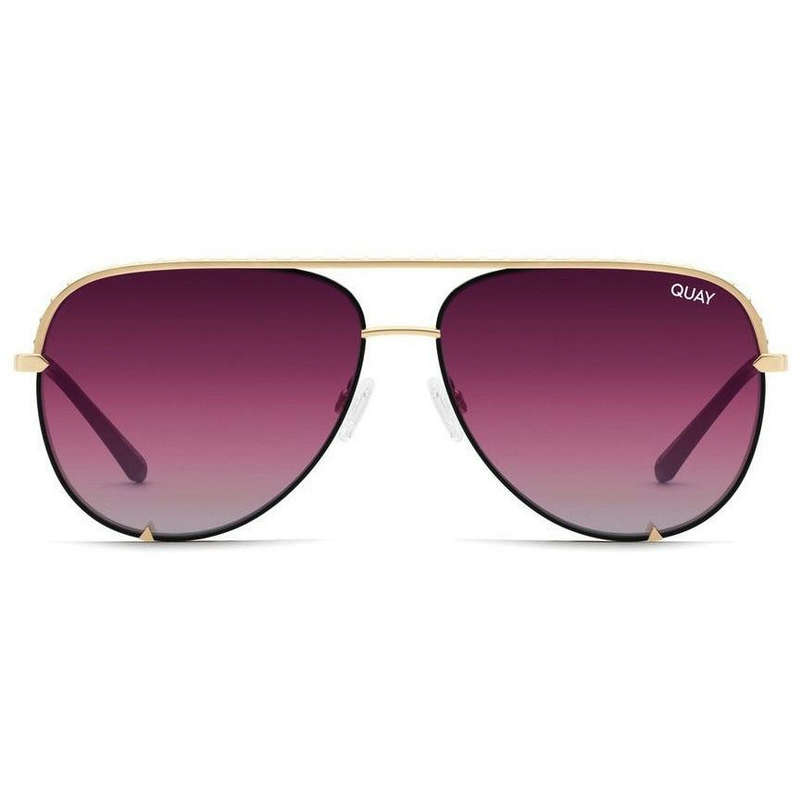 QUAY Australia Women's HIGH KEY Oversized Aviator Sunglasses