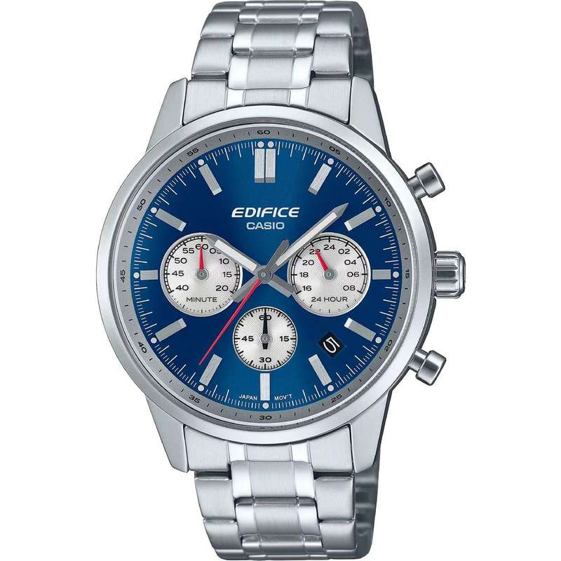 CASIO Mens Edifice Racing Blue Dial Chronograph Watch
