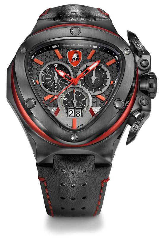 Tonino Lamborghini Spyder Black/Red Chronograph Watch