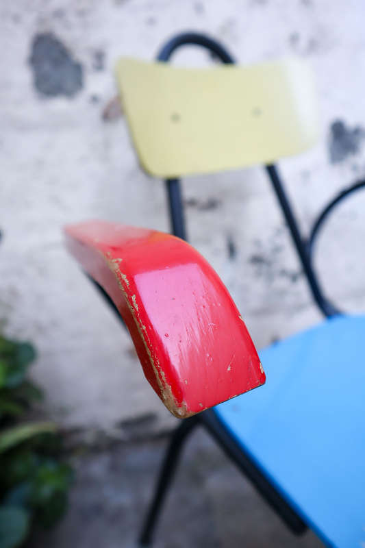 Rare set of four French mid century Vintage Chairs