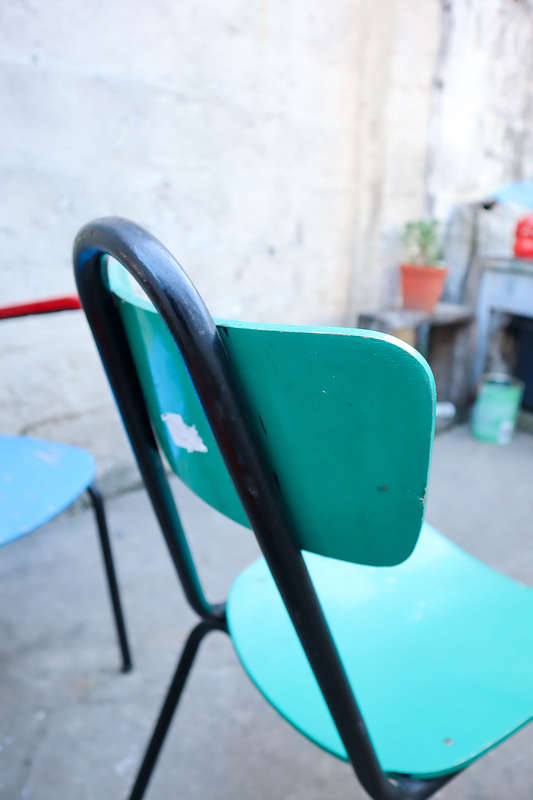 Rare set of four French mid century Vintage Chairs