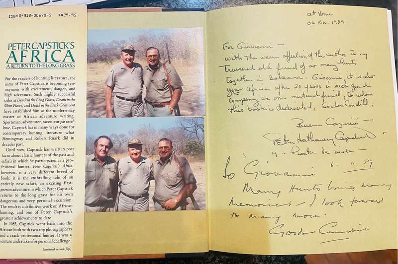 DOUBLE SIGNED!! "PETER CAPSTICK'S AFRICA - A RETURN TO THE LONG GRASS" BY PETER CAPSTICK