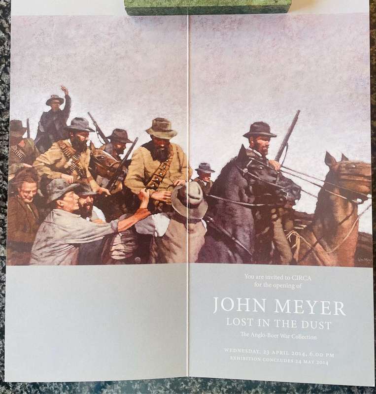 JOHN MEYER "LOST IN THE DUST" + ORIGINAL EXHIBITION INVITATION BY AMANDA BOTHA