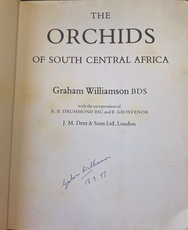 SIGNED! THE ORCHIDS OF SOUTH CENTRAL AFRICA BY GRAHAM WILLIAMSON