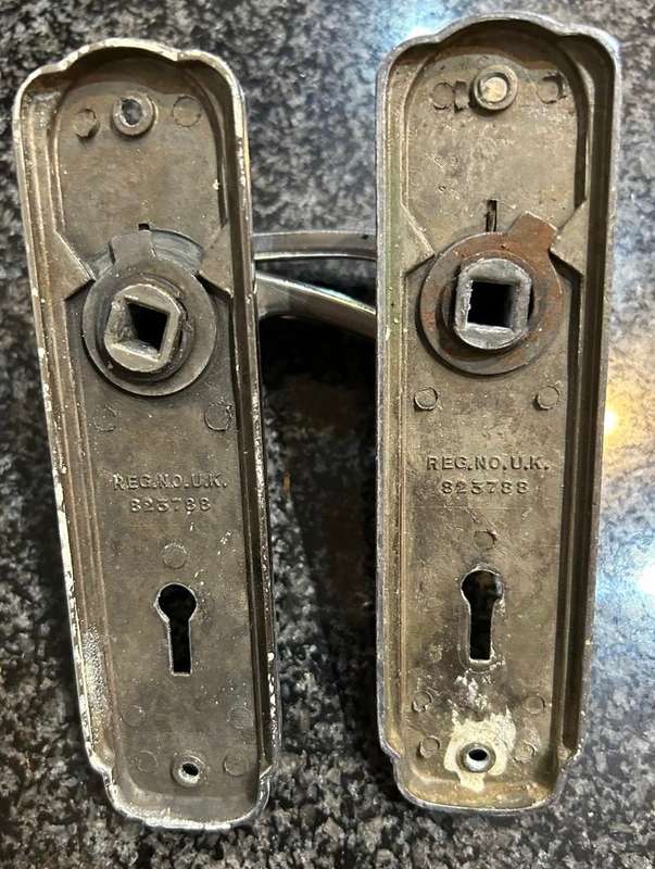 SET OF MATCHING DOOR HANDLES - ARCHITECTURAL SALVAGE