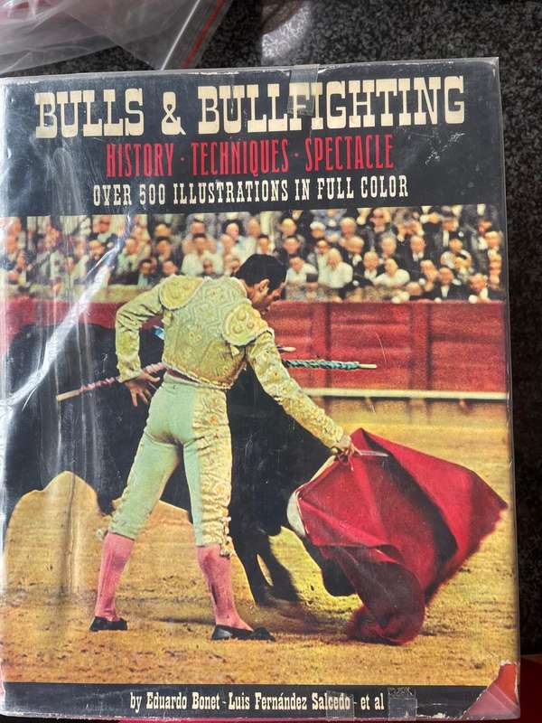 5 BULLFIGHTING BOOKS! THE BULLS OF IBERIA, AFICIONADO!, ENCYCLOPAEDIA OF BULLFIGHTING,...