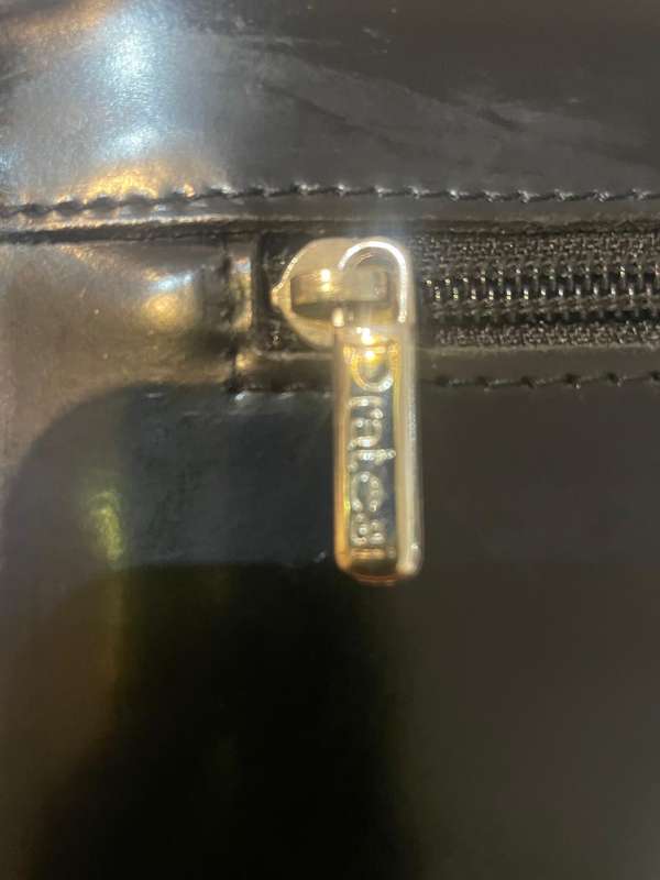 DESIGNER PRATESI BLACK LEATHER BRIEFCASE WITH WORKING LOCK MECHANISM MADE IN ITALY