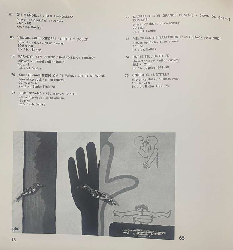 SCARCE!! WALTER BATTISS, 1979,  EXHIBITION CATALOGUE