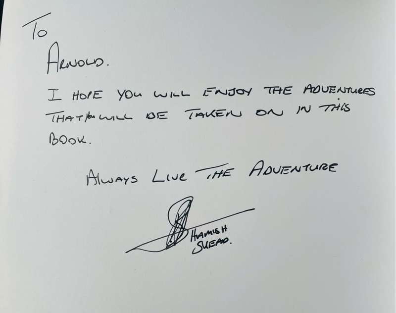 SIGNED!!  "LOWLANDS TO HIGHLANDS - A HUNTER'S WANDERINGS" BY HAMISH SKEAD