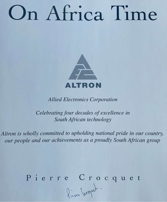 SIGNED!! "ON AFRICA TIME" BY PIERRE CROCQUET