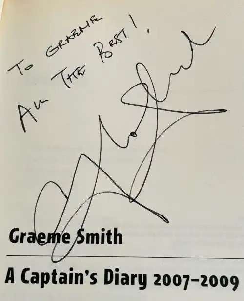 SIGNED! `GRAEME SMITH A CAPTAIN`S DIARY 2007 - 2009`