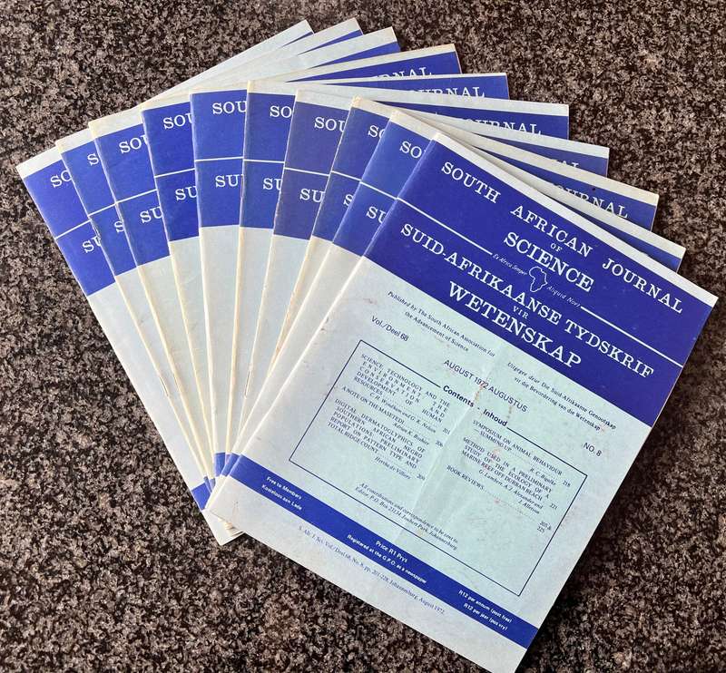 152 SOUTH AFRICAN JOURNAL OF SCIENCE ISSUES & 10 ASSOCIATED SCIENTIFIC AND ... ANNUAL PROCEEDINGS