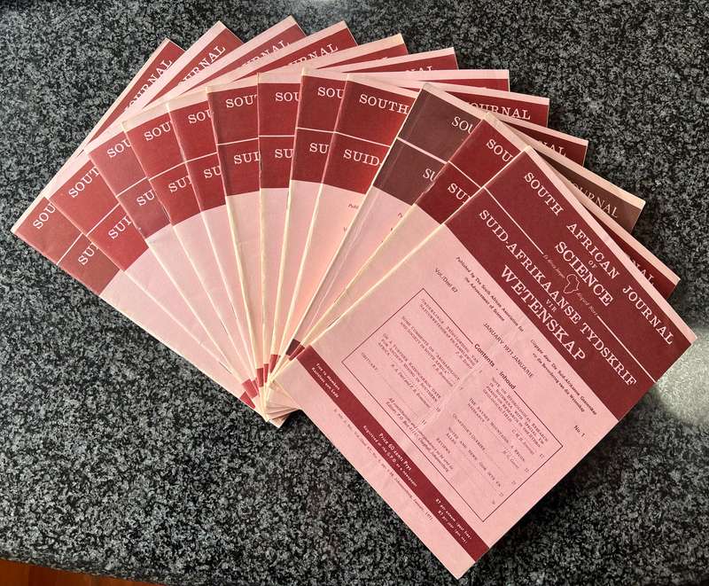 152 SOUTH AFRICAN JOURNAL OF SCIENCE ISSUES & 10 ASSOCIATED SCIENTIFIC AND ... ANNUAL PROCEEDINGS