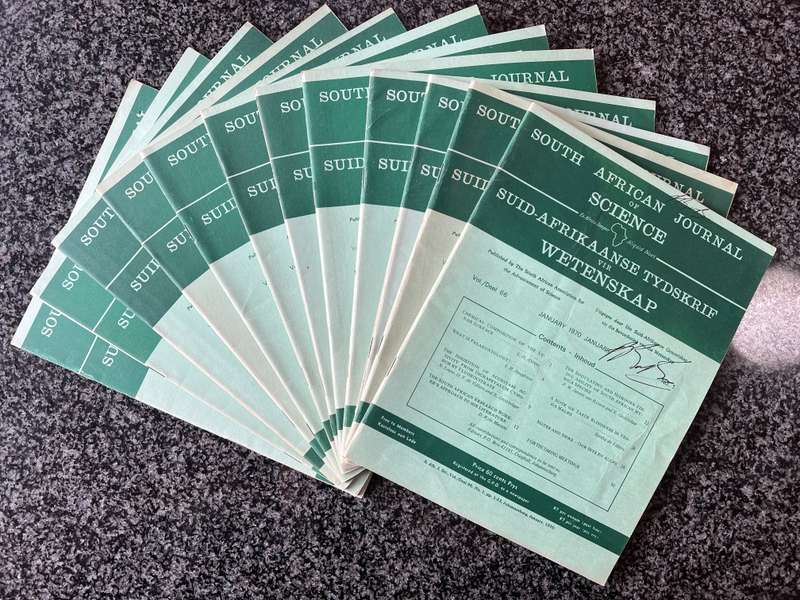 152 SOUTH AFRICAN JOURNAL OF SCIENCE ISSUES & 10 ASSOCIATED SCIENTIFIC AND ... ANNUAL PROCEEDINGS