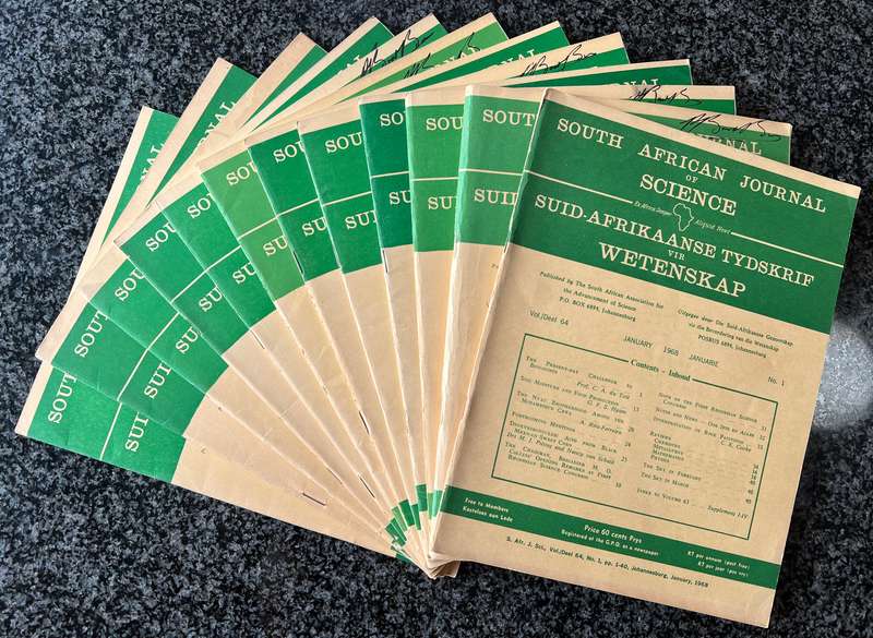 152 SOUTH AFRICAN JOURNAL OF SCIENCE ISSUES & 10 ASSOCIATED SCIENTIFIC AND ... ANNUAL PROCEEDINGS