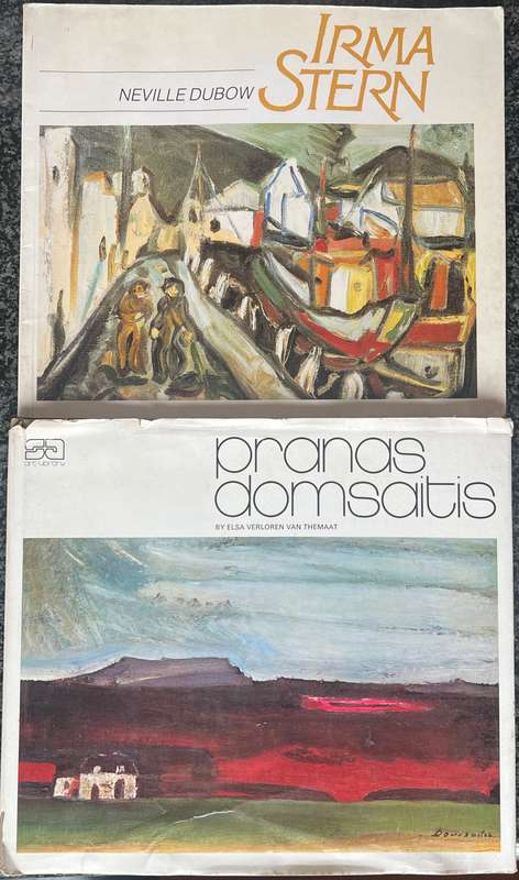 2 BOOKS! IRMA STERN BY NEVILLE DUBOW & PRANAS DOMSAITIS BY ELSA VERLOREN VAN THEMAAT
