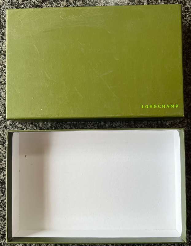 SET OF 4 DESIGNER BOXES: LONGCHAMP, TOMMY HILFIGER, LOUIS VUITTON