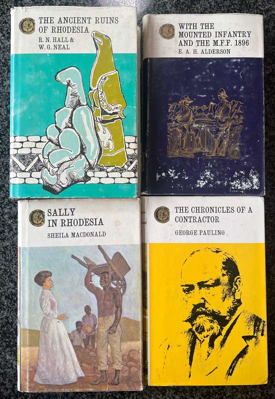 4 GOLD SERIES! THE ANCIENT RUINS OF RHODESIA, SALLY IN RHODESIA, THE CHRONICLES OF A CONTRACTOR...