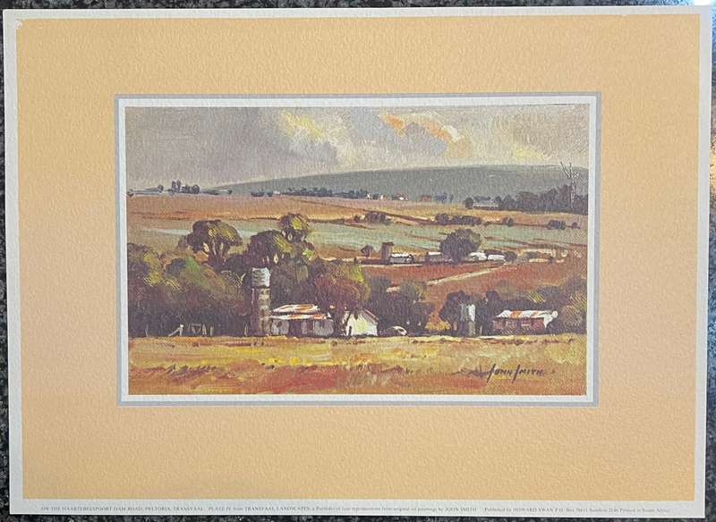 1 x COLLECTION OF 4 PRINTS BY SOUTH AFRICAN ARTIST JOHN SMITH, TRANSVAAL LANDSCAPES