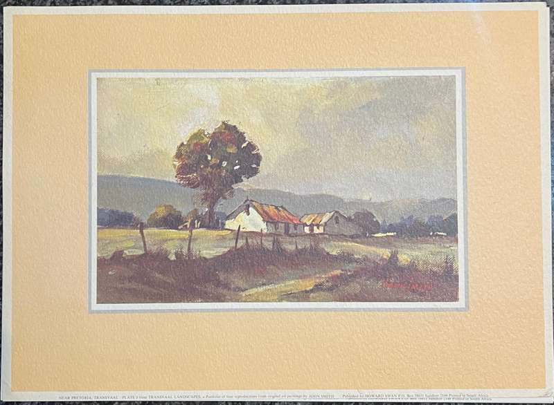 1 x COLLECTION OF 4 PRINTS BY SOUTH AFRICAN ARTIST JOHN SMITH, TRANSVAAL LANDSCAPES