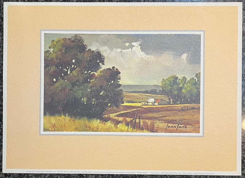 1 x COLLECTION OF 4 PRINTS BY SOUTH AFRICAN ARTIST JOHN SMITH, TRANSVAAL LANDSCAPES