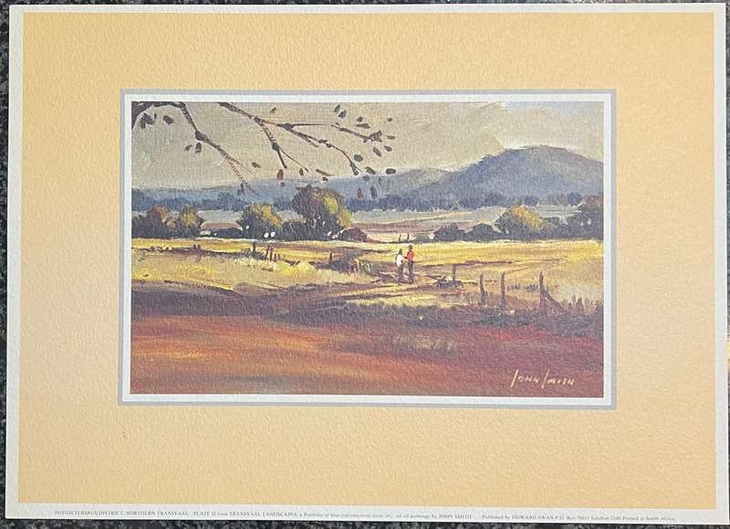 1 x COLLECTION OF 4 PRINTS BY SOUTH AFRICAN ARTIST JOHN SMITH, TRANSVAAL LANDSCAPES