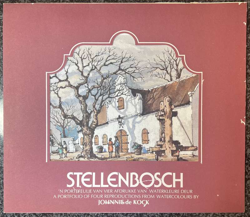 1 x COLLECTION OF 4 PRINTS BY LISTED SOUTH AFRICAN ARTIST JOHNNIE DE KOCK, STELLENBOSCH