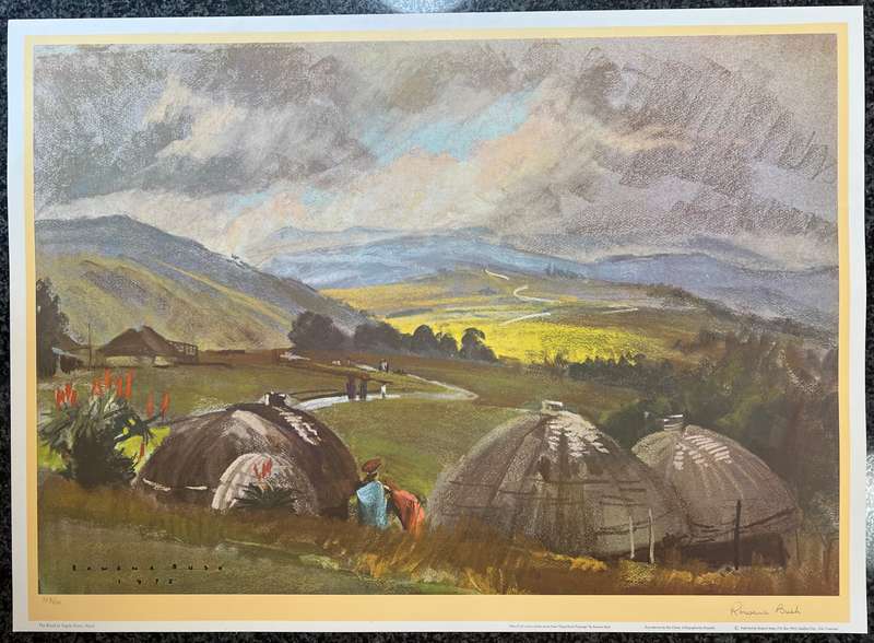 SIGNED, NUMBERED! 1 x COLLECTION OF 4 PRINTS BY LISTED SOUTH AFRICAN ARTIST ROWENA BUSH, NATAL