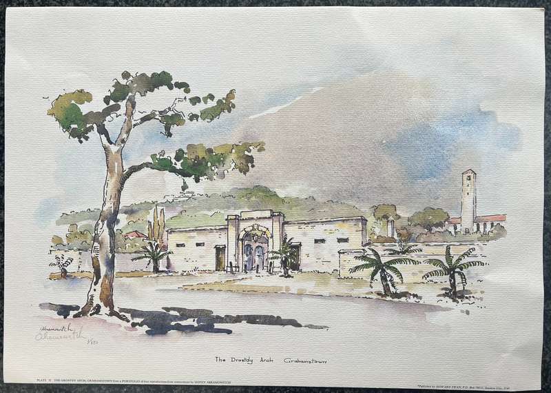 SIGNED, NUMBERED! 1 x COLLECTION OF 4 PRINTS BY LISTED ARTIST SIDNEY ABRAMOWITCH, GRAHAMSTOWN