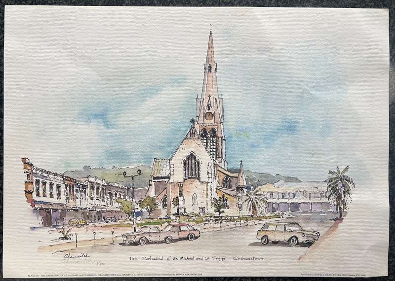 SIGNED, NUMBERED! 1 x COLLECTION OF 4 PRINTS BY LISTED ARTIST SIDNEY ABRAMOWITCH, GRAHAMSTOWN