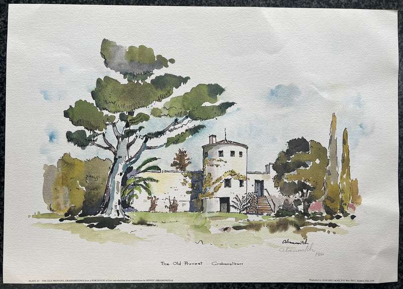 SIGNED, NUMBERED! 1 x COLLECTION OF 4 PRINTS BY LISTED ARTIST SIDNEY ABRAMOWITCH, GRAHAMSTOWN