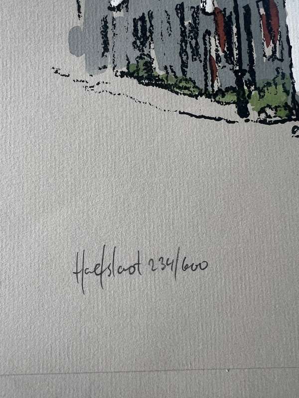 SIGNED, NUMBERED! 1 x COLLECTION OF 4 PRINTS BY ARTIST HOEFSLOOT, GRAAFF-REINET