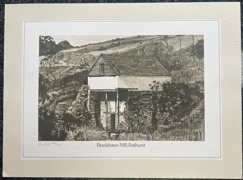 SIGNED, NUMBERED! SETTLER COUNTRY BY ROBERT WILLIAM KITTO 6 LITHOGRAPHIC DRAWINGS