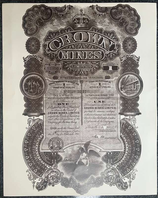 Witwatersrand Heritage - Commemorative Issue - Portfolio One - Crown Mines