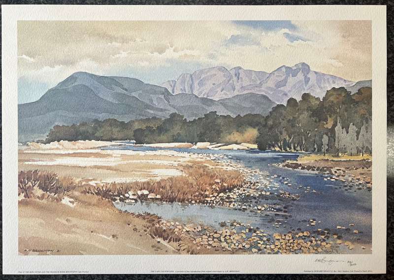 SIGNED, NUMBERED! 1 x COLLECTION OF 4 PRINTS BY A H BRIDGMAN, THE CAPE COUNTRYSIDE