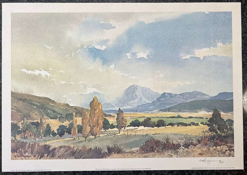 SIGNED, NUMBERED! 1 x COLLECTION OF 4 PRINTS BY A H BRIDGMAN, THE CAPE COUNTRYSIDE