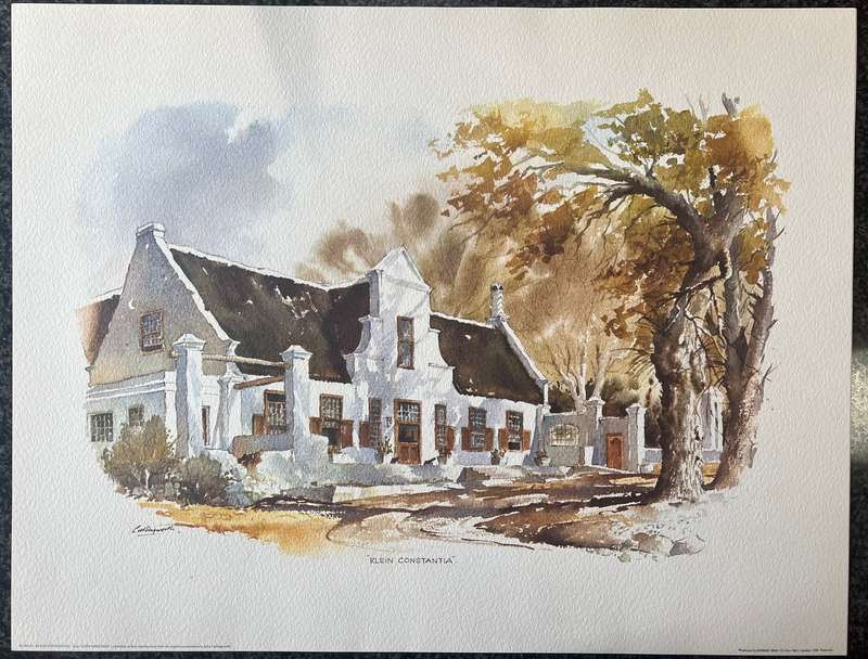 1 x COLLECTION OF 4 PRINTS "CAPE HERITAGE" BY LISTED SOUTH AFRICAN ARTIST JOHN CULLINGWORTH