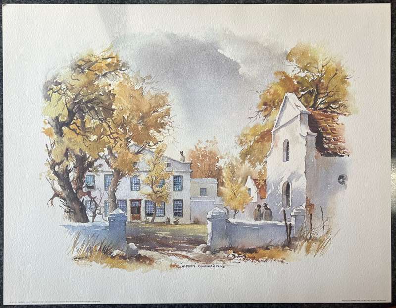 1 x COLLECTION OF 4 PRINTS "CAPE HERITAGE" BY LISTED SOUTH AFRICAN ARTIST JOHN CULLINGWORTH