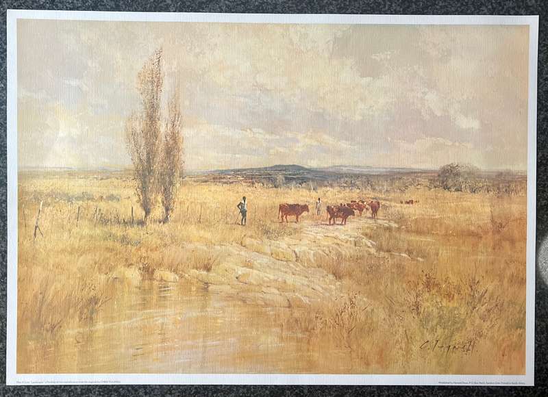 1 x COLLECTION OF 2 PRINTS "LANDSCAPES" BY LISTED SOUTH AFRICAN ARTIST CHRIS TUGWELL