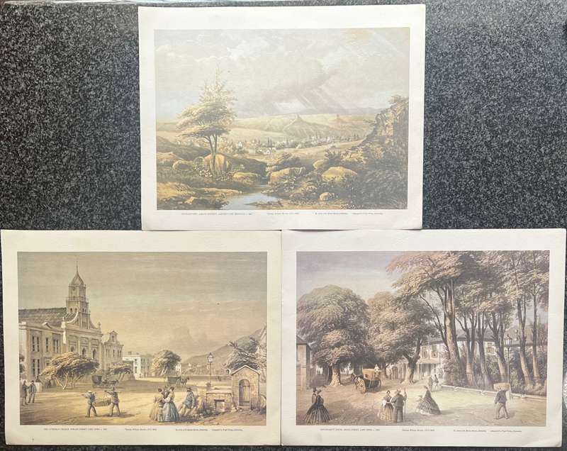 1 x COLLECTION OF 3 LITHOGRAPHIC PRINTS BY LISTED SOUTH AFRICAN ARTIST THOMAS WILLIAM BOWLER