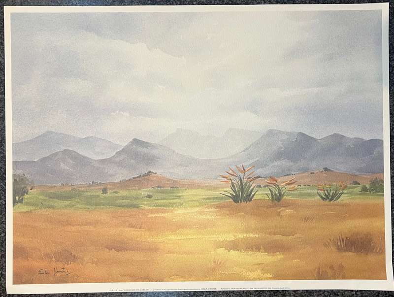 1 x COLLECTION OF 2 PRINTS "WHERE MEN STILL DREAM" BY LISTED SOUTH AFRICAN ARTIST ENSLIN VORSTER