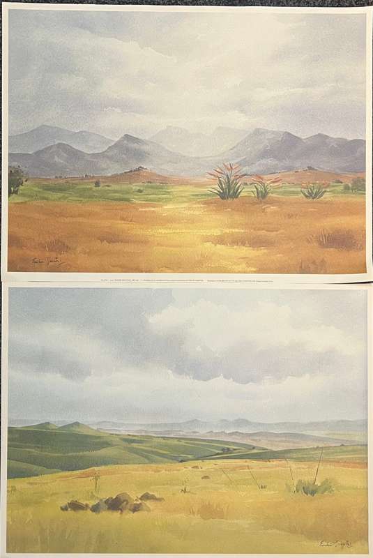 1 x COLLECTION OF 2 PRINTS "WHERE MEN STILL DREAM" BY LISTED SOUTH AFRICAN ARTIST ENSLIN VORSTER