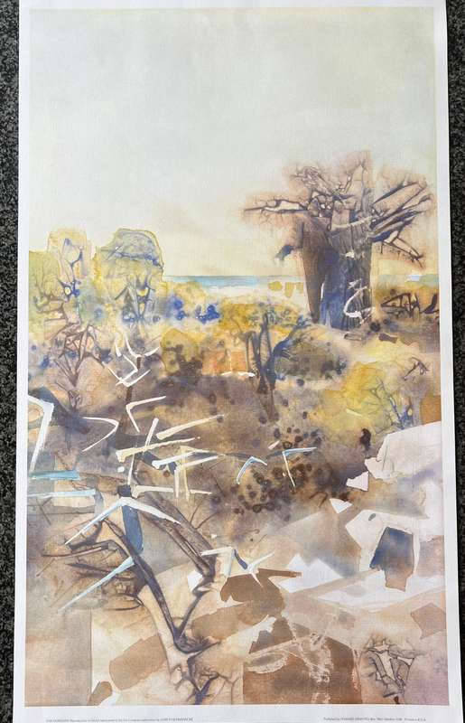 1 x COLLECTION OF 4 PRINTS "FAR HORIZONS" BY LISTED SOUTH AFRICAN ARTIST ULRICH SCHWANECKE