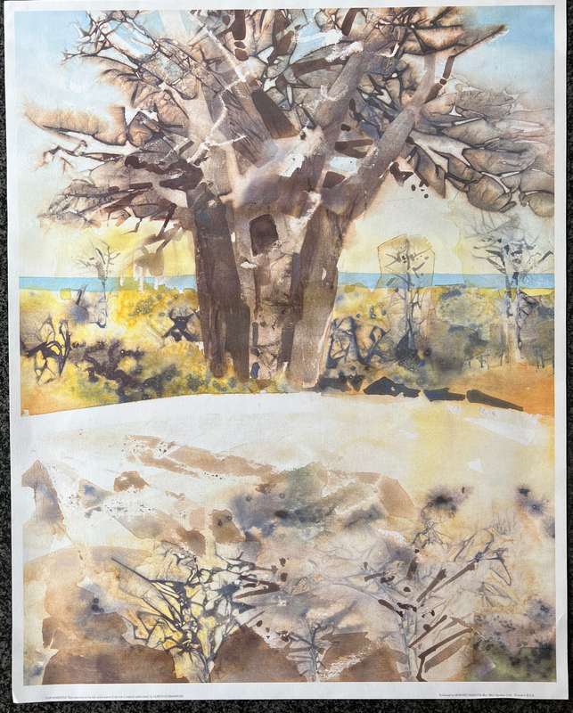 1 x COLLECTION OF 4 PRINTS "FAR HORIZONS" BY LISTED SOUTH AFRICAN ARTIST ULRICH SCHWANECKE