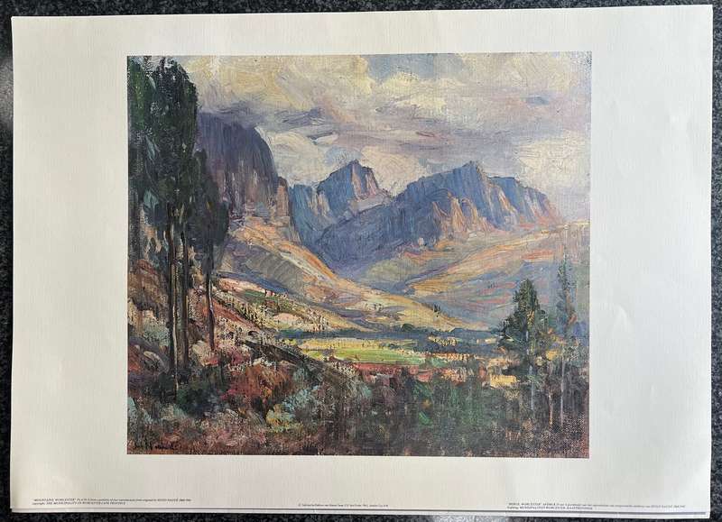1 x COLLECTION OF 4 PRINTS OF FOUR REPRODUCTIONS FROM ORIGINALS IN THE HUGO NAUDE ART CENTRE