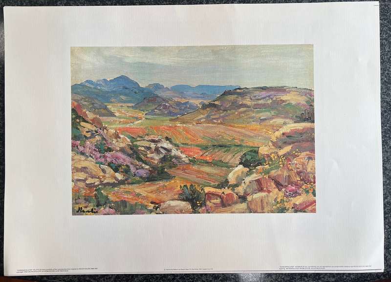 1 x COLLECTION OF 4 PRINTS OF FOUR REPRODUCTIONS FROM ORIGINALS IN THE HUGO NAUDE ART CENTRE