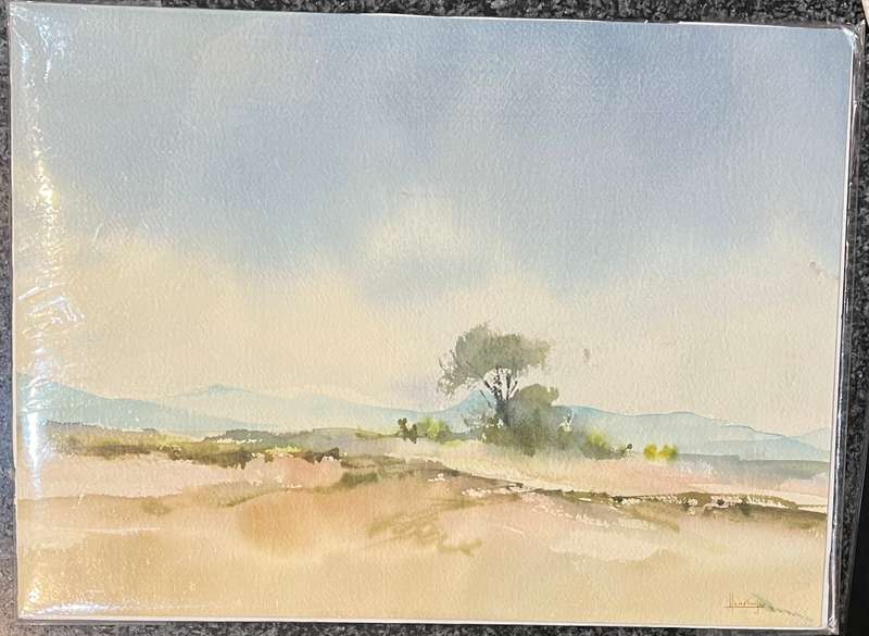ORIGINAL HAND LINED WATERCOLOUR BY HOEFSLOOT