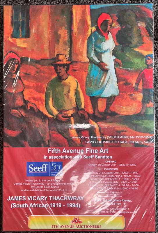JAMES VICARY THACKWRAY (SOUTH AFRICAN 1919 - 1994) FIFTH AVENUE FINE ART POSTER