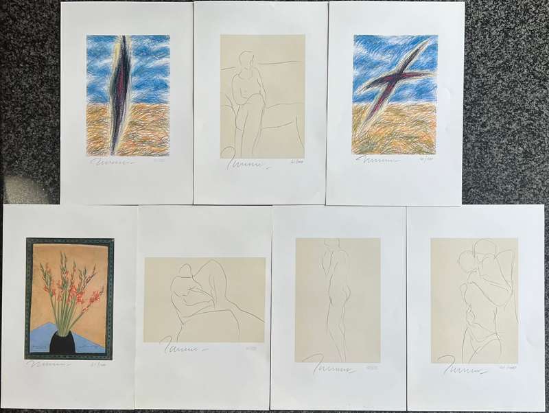 SIGNED, NUMBERED! MICHAEL FRAMPTON BOX SET SEVEN LIMITED EDITON PRINTS 2000