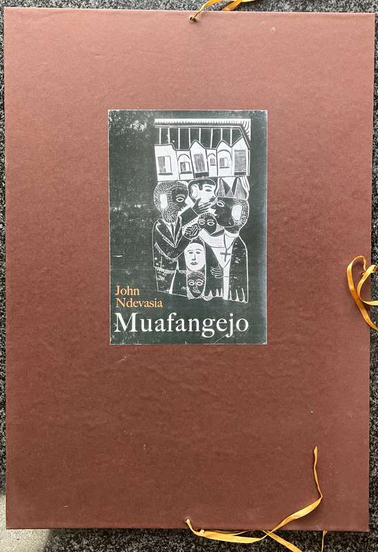 1 x COLLECTION OF 3 EXHIBITION POSTERS "JOHN NDEVASIA MUAFANGEJO"